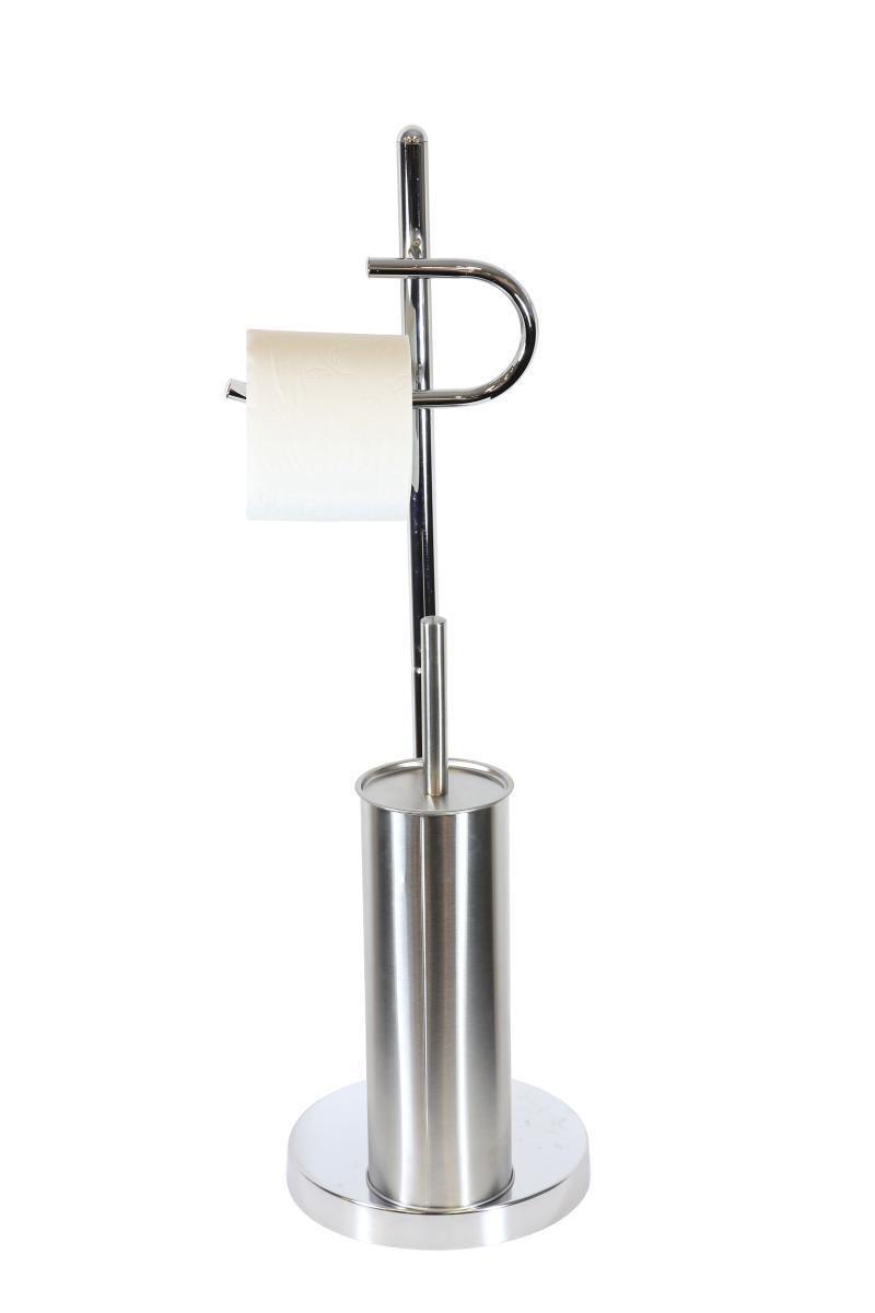 WC-Bürstengarnitur inkl. Rollenhalter Florenz, Chrom