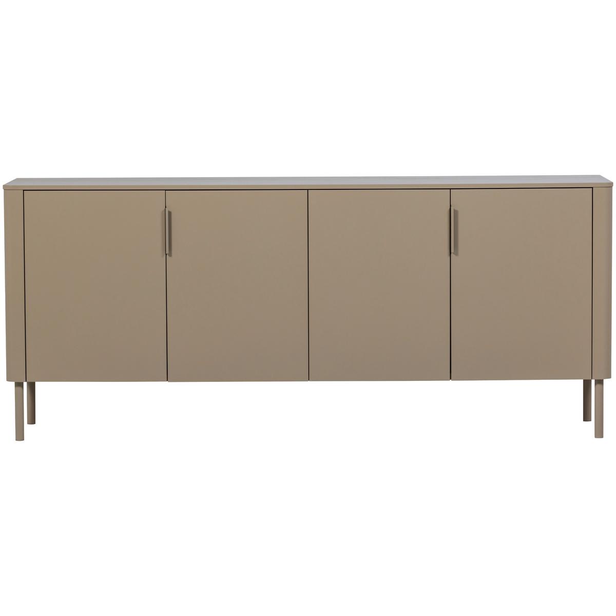 Sideboard Gunnar Schlammfarben B: 201 Cm - Schlammfarben/Schwarz, Design, Holz (201/85/44cm) - Livetastic