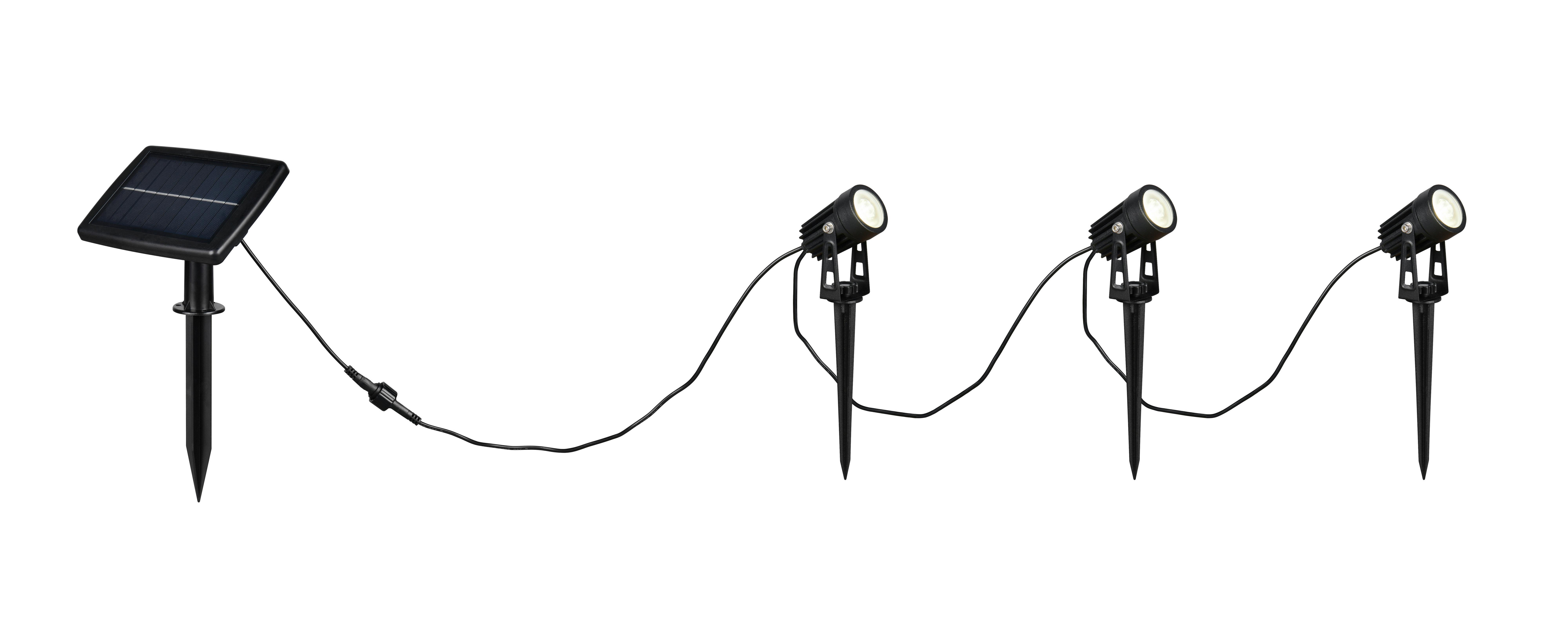 AUßENLEUCHTE 4000K, kaltweiß - Schwarz, Design, Metall (620cm)