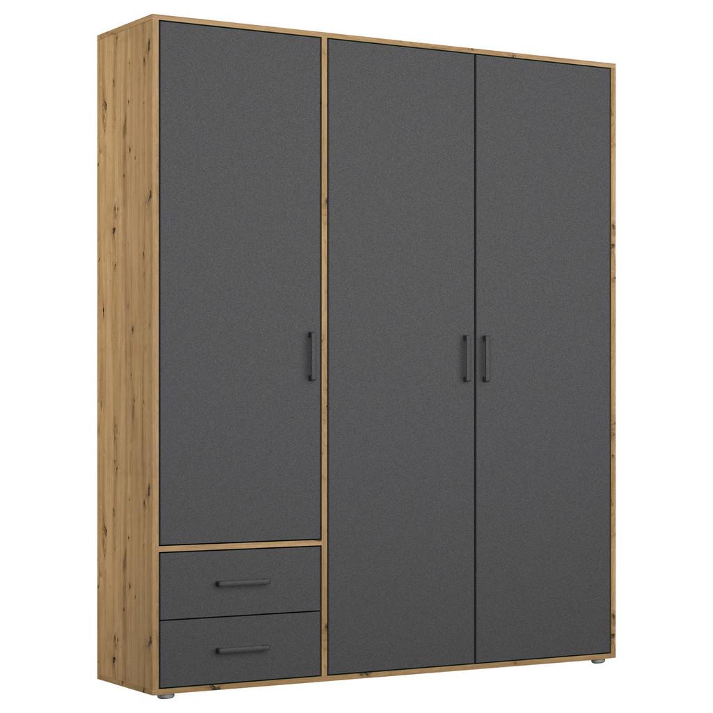 Drehtürenschrank mit Schubladen 140cm Voyager