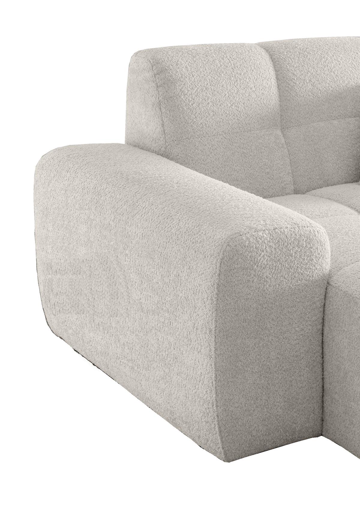 XXL-Sessel Bosco, Weiß B: 181 cm - Schwarz/Weiß, MODERN, Textil (181/87/155cm) - Livetastic