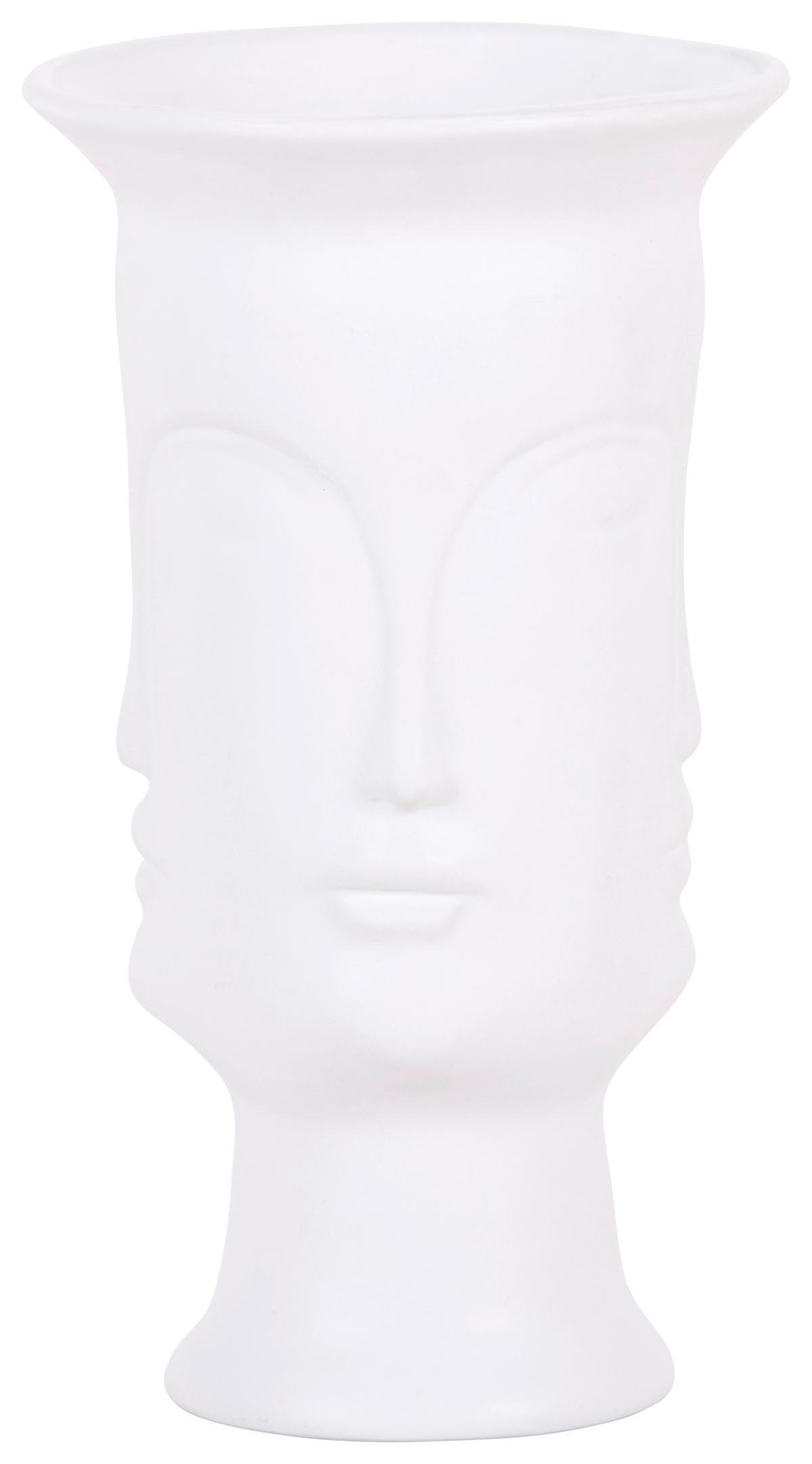Dekor Váza Herodes - fehér, Modern, kerámia (14,5/25,6cm) - Luca Bessoni
