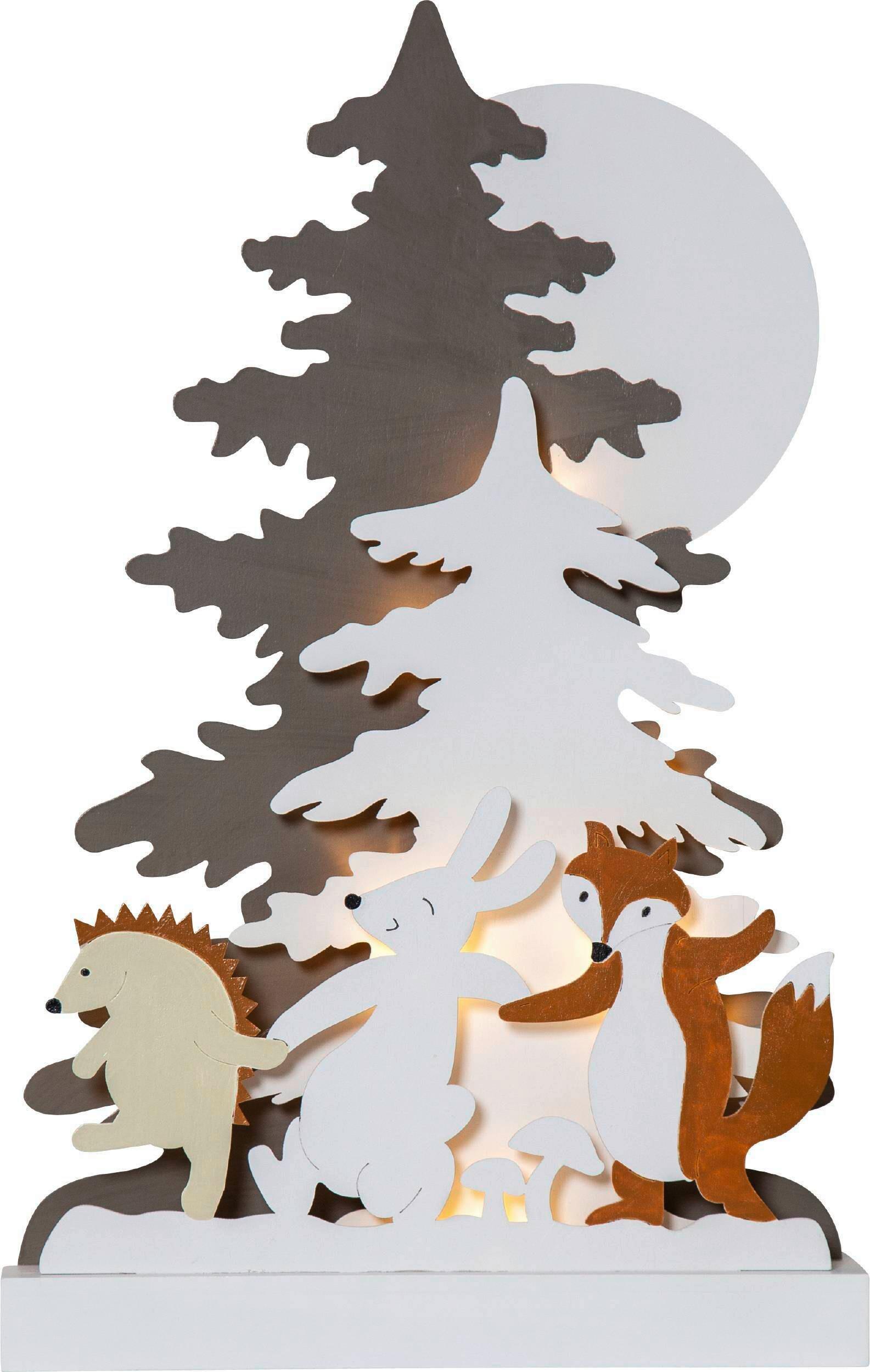 Tischleuchte 411292 Led-Tl-Wald - Natur, Holz/Kunststoff (28/6/44cm) - Eglo