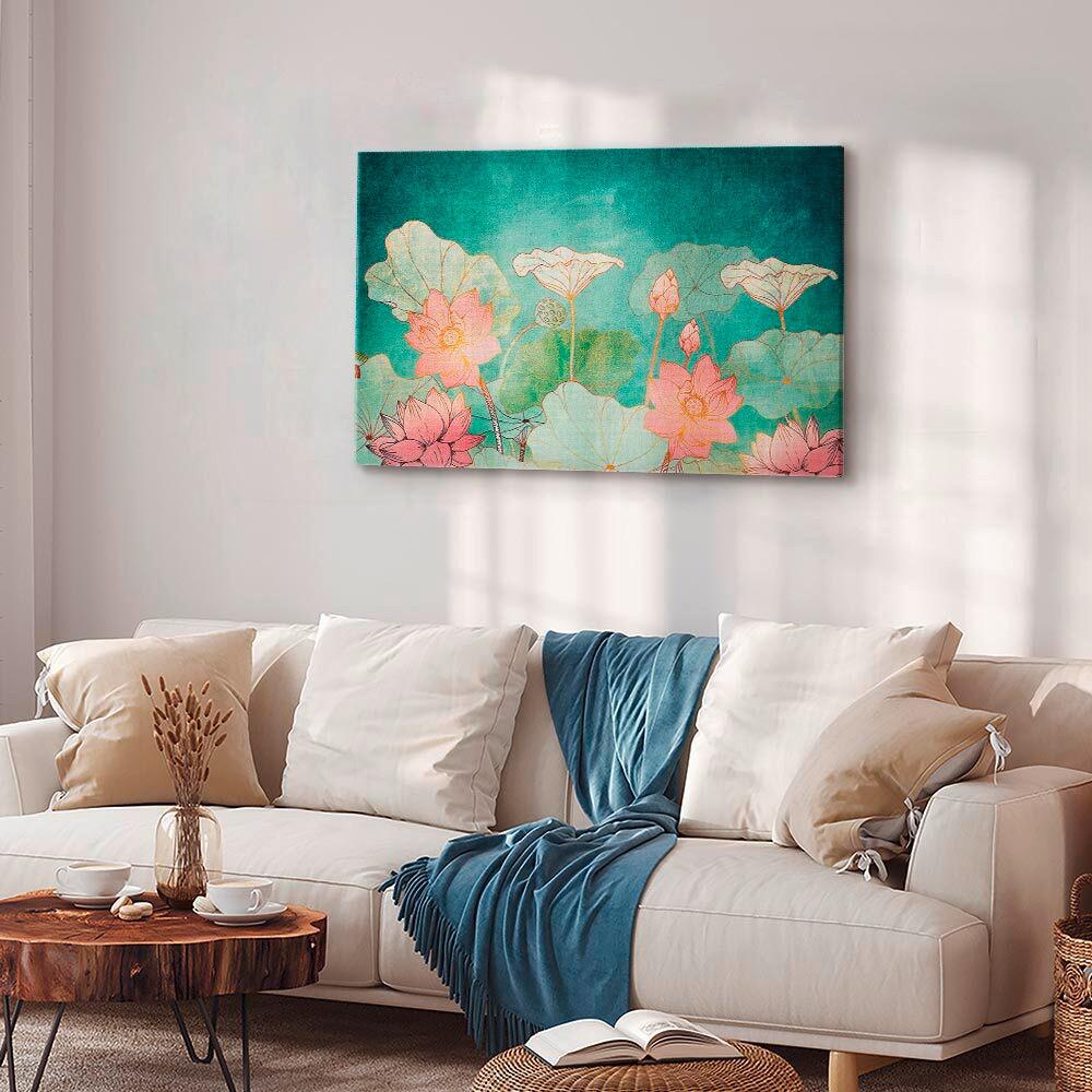 Leinwandbild Multicolor B: 90 cm - Multicolor, Basics, Holz/Textil (90/60/1,2cm) - artgeist