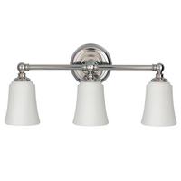 Bad-wandleuchte Ip44, 3-Flammig, Chromfarben - Chromfarben, Design, Glas/Metall (53.3/24.8/15.2cm) - Elstead Lighting