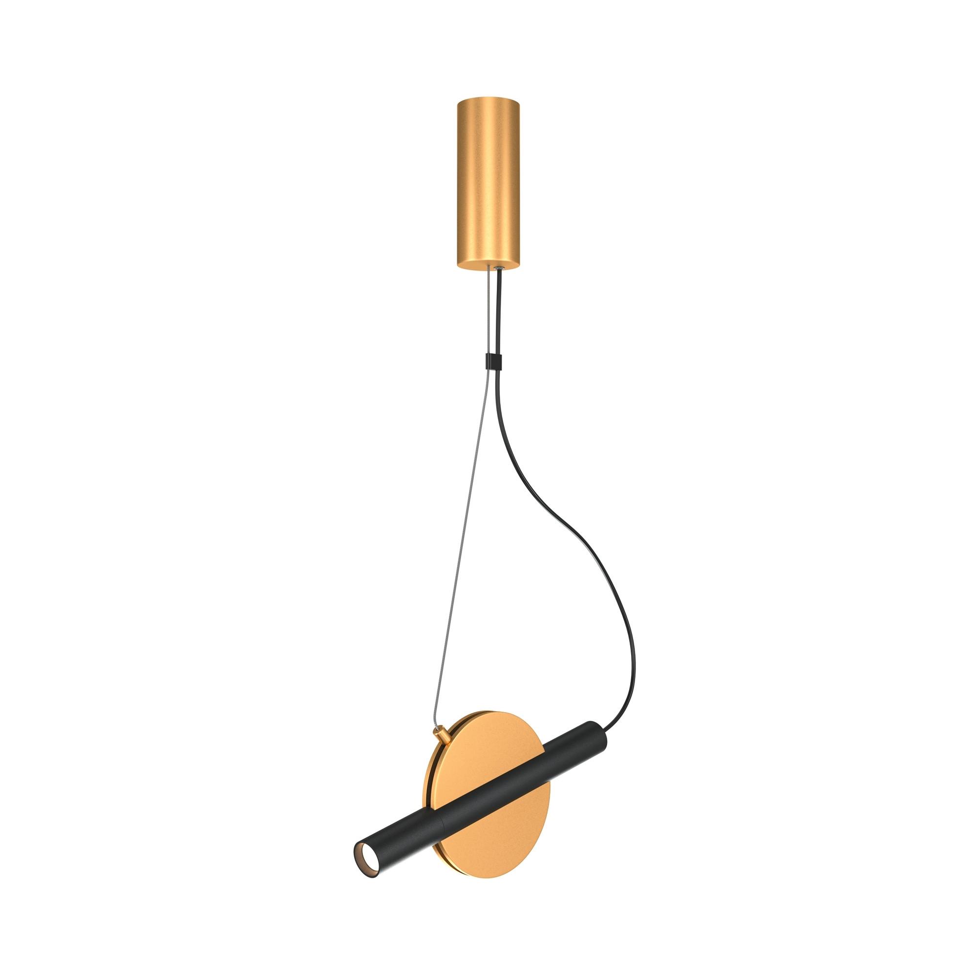 Pendelleuchte Enigma - Messingfarben, Trend, Metall (30/6/220cm) - MAYTONI