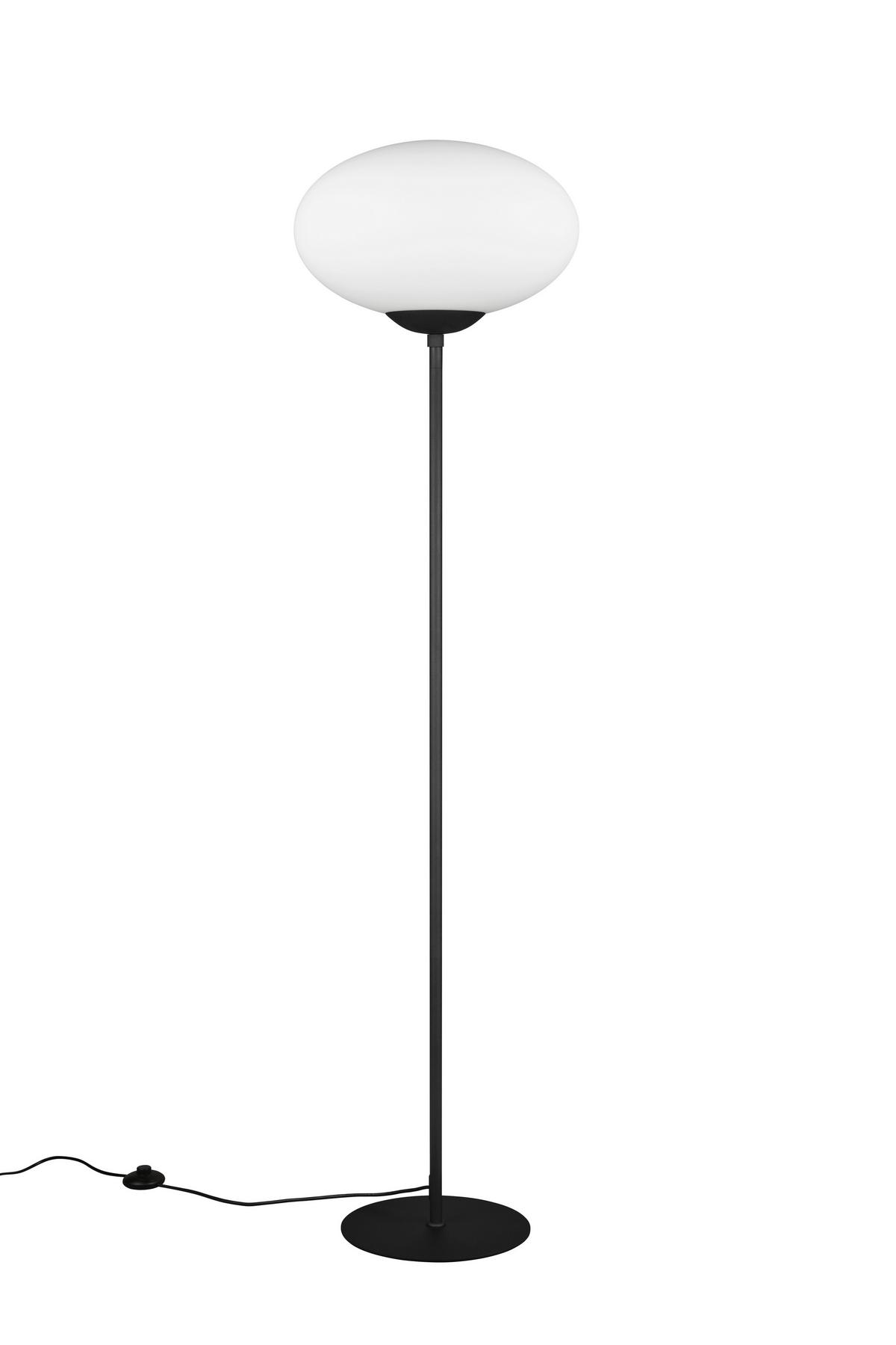 Stehleuchte 463100132 Fomento - Schwarz/Weiß, Basics, Glas/Metall (40/150cm) - Trio Leuchten