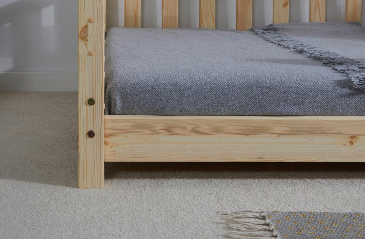 Hausbett Kay - Naturfarben, MODERN, Holz/Textil (80/160cm) - MID.YOU