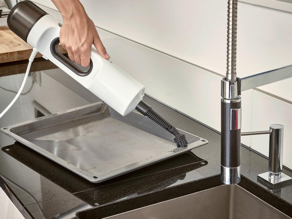 DAMPFREINIGER Weiß, 1500W - Weiß, Basics, Kunststoff (29/120/21cm) - Severin