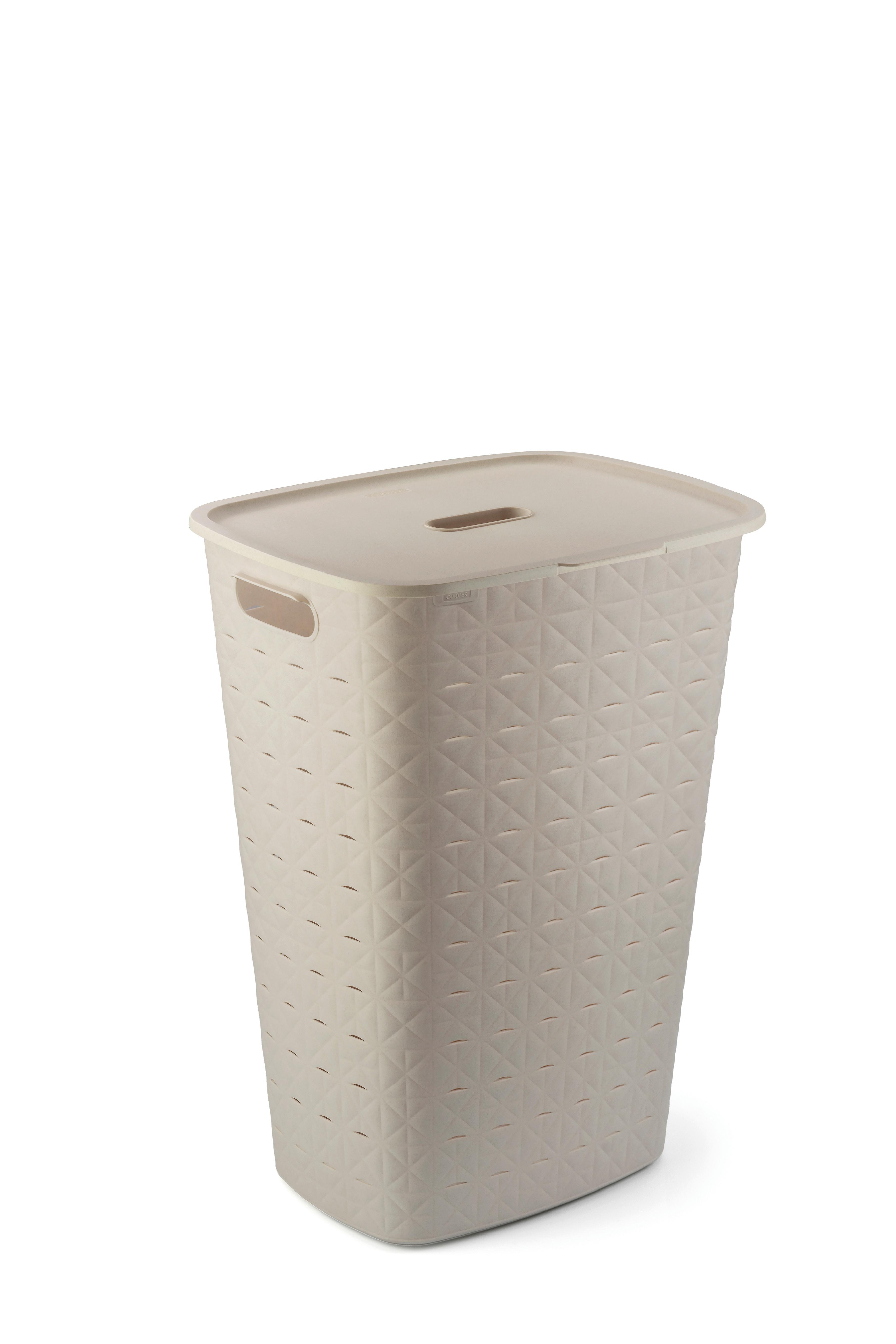 kôš na bielizeň SOFTEX 56 L - béžová, Basics, plast (34/60/43cm) - Curver
