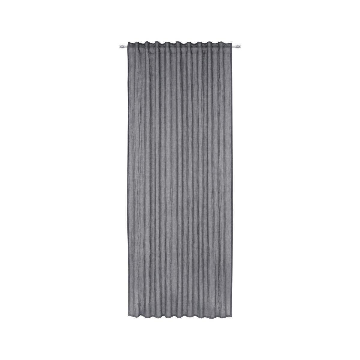 HOTOVÝ ZÁVĚS Ramona, 135/245cm, antracit - antracitová, Moderní, textil (135/245cm) - Modern Living