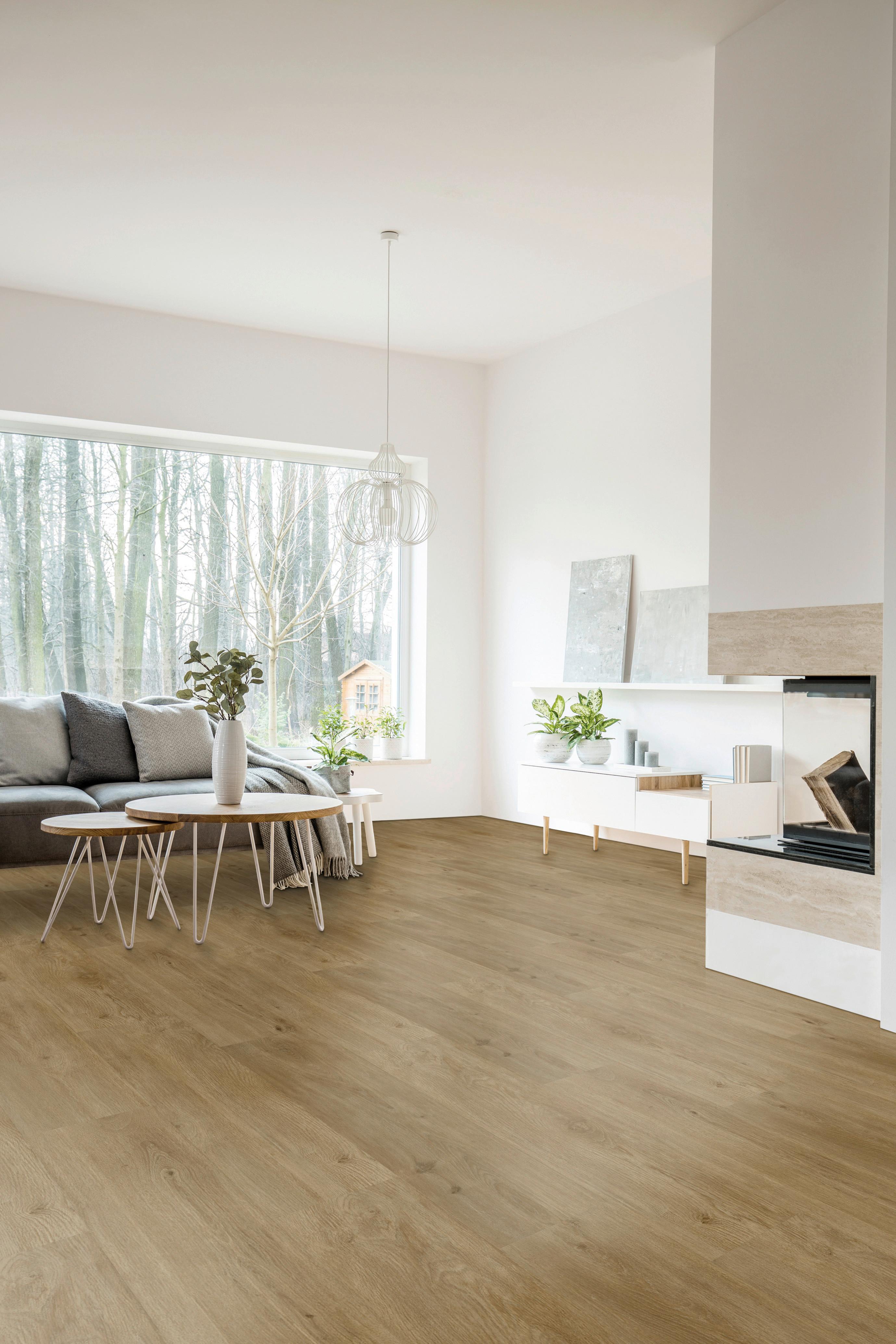 Vinylboden Eichefarbe Landhausdiele - Eichefarben, Basics, Kunststoff (22,5/122/0,45cm)