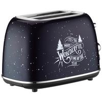 Toaster X-Mas Nights mit Auftau- & Aufwärmfunktion - Dunkelblau, KONVENTIONELL, Metall (18/28/18cm) - Trisa Electronics