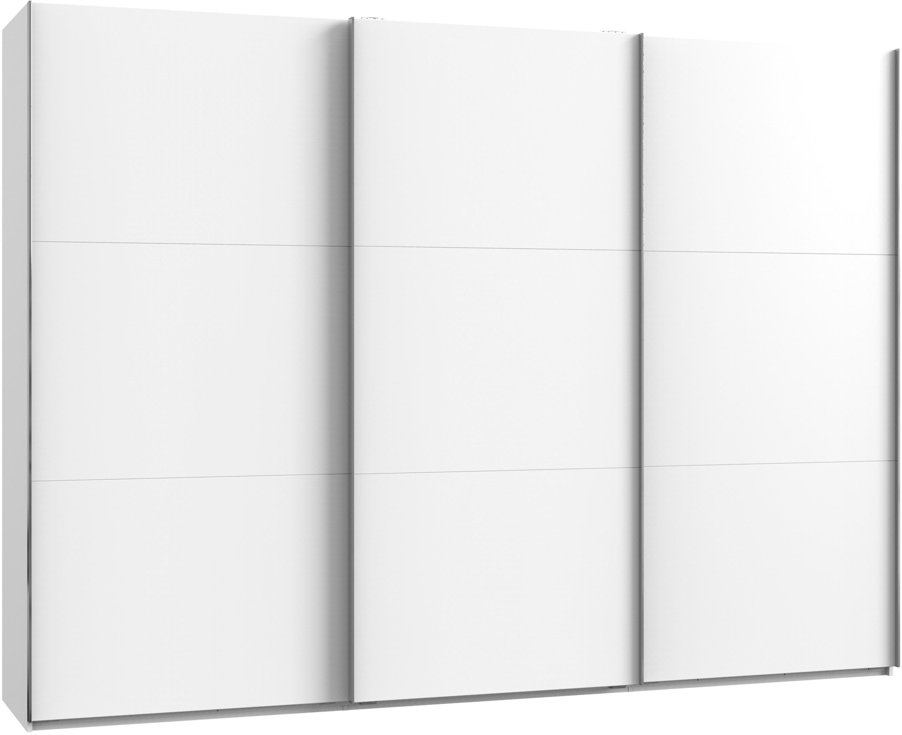 Schwebetürenschrank B: 300 Cm Level, Weiß - Weiß, MODERN, Holzwerkstoff (300/216/65cm) - MID.YOU