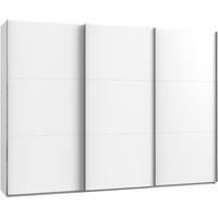 Schwebetürenschrank B: 300 Cm Level, Weiß - Weiß, MODERN, Holzwerkstoff (300/216/65cm) - MID.YOU