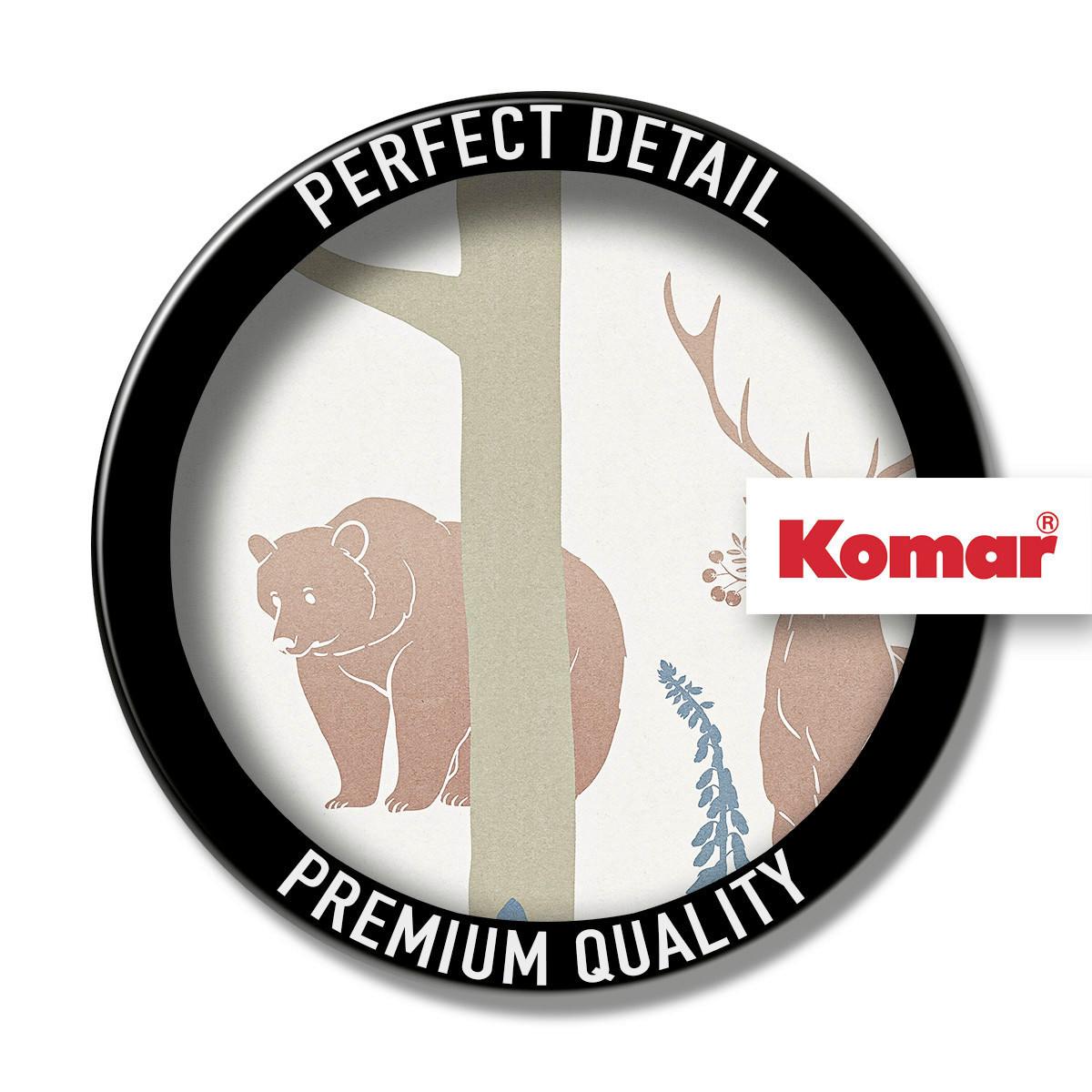 Fototapete Forest Animals - Blau/Braun, Trend, Papier (400/280cm) - Komar