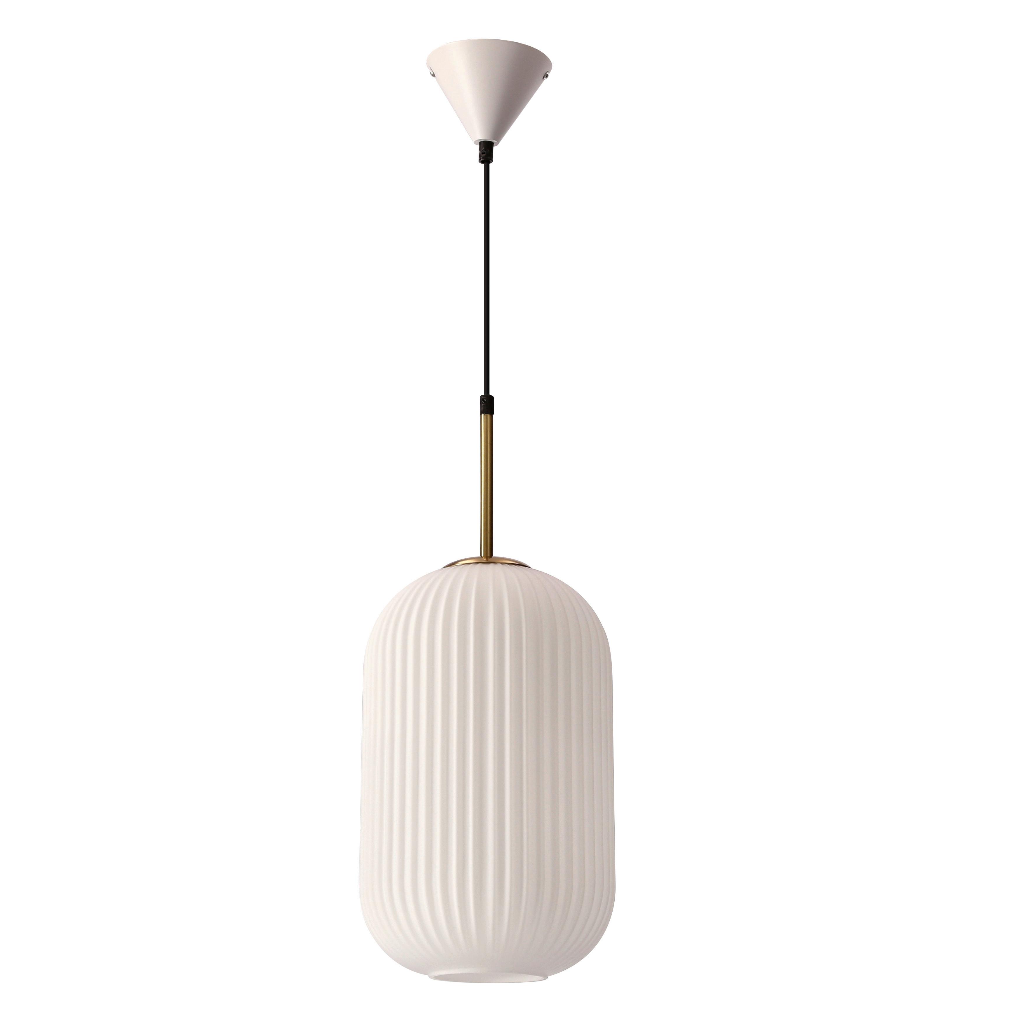 Pendelleuchte 31-35455 Cresto - Goldfarben/Weiß, KONVENTIONELL, Metall (20/20/115cm)