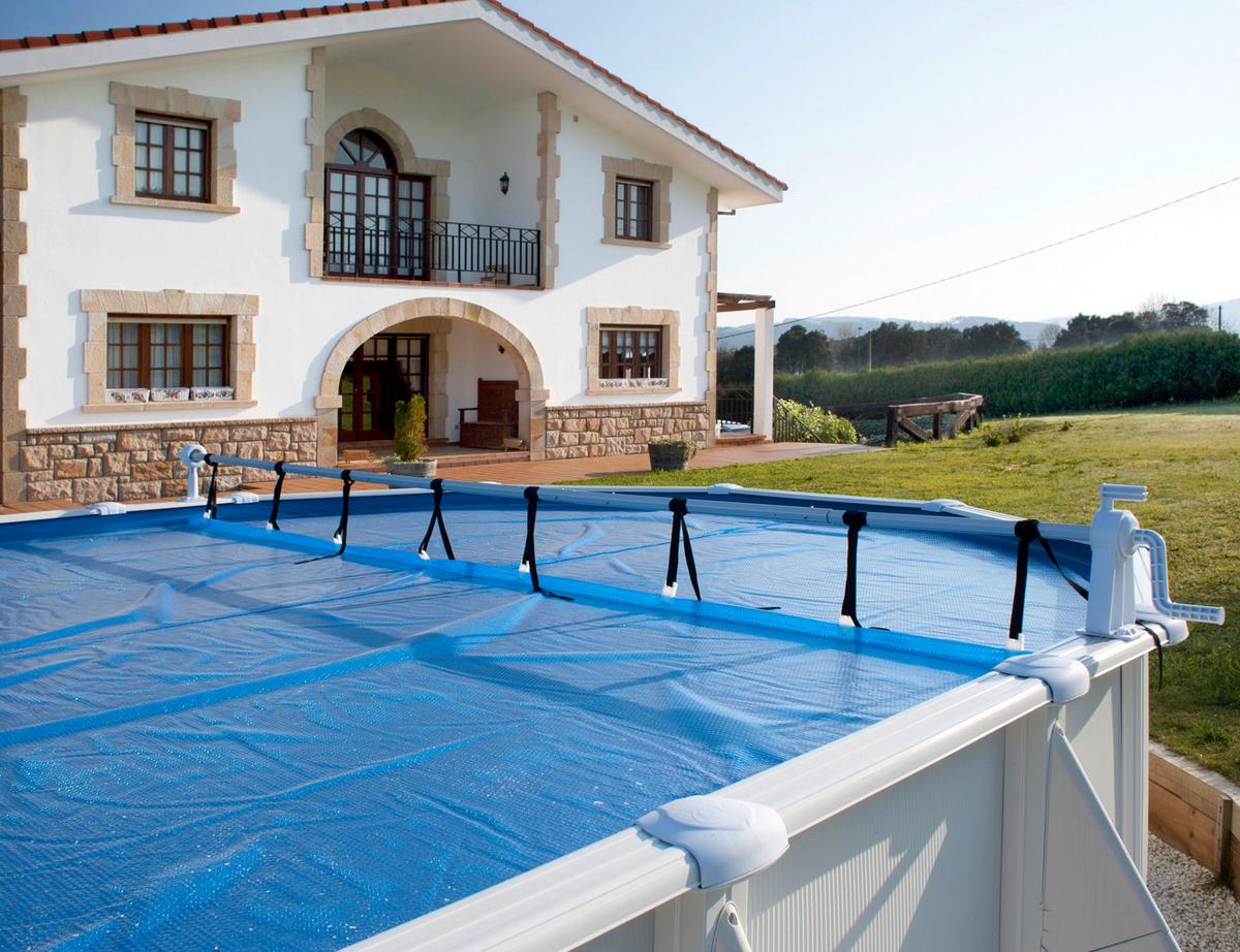 Schutzplane Planenaufroller - Alufarben, KONVENTIONELL, Metall (600cm) - Gre