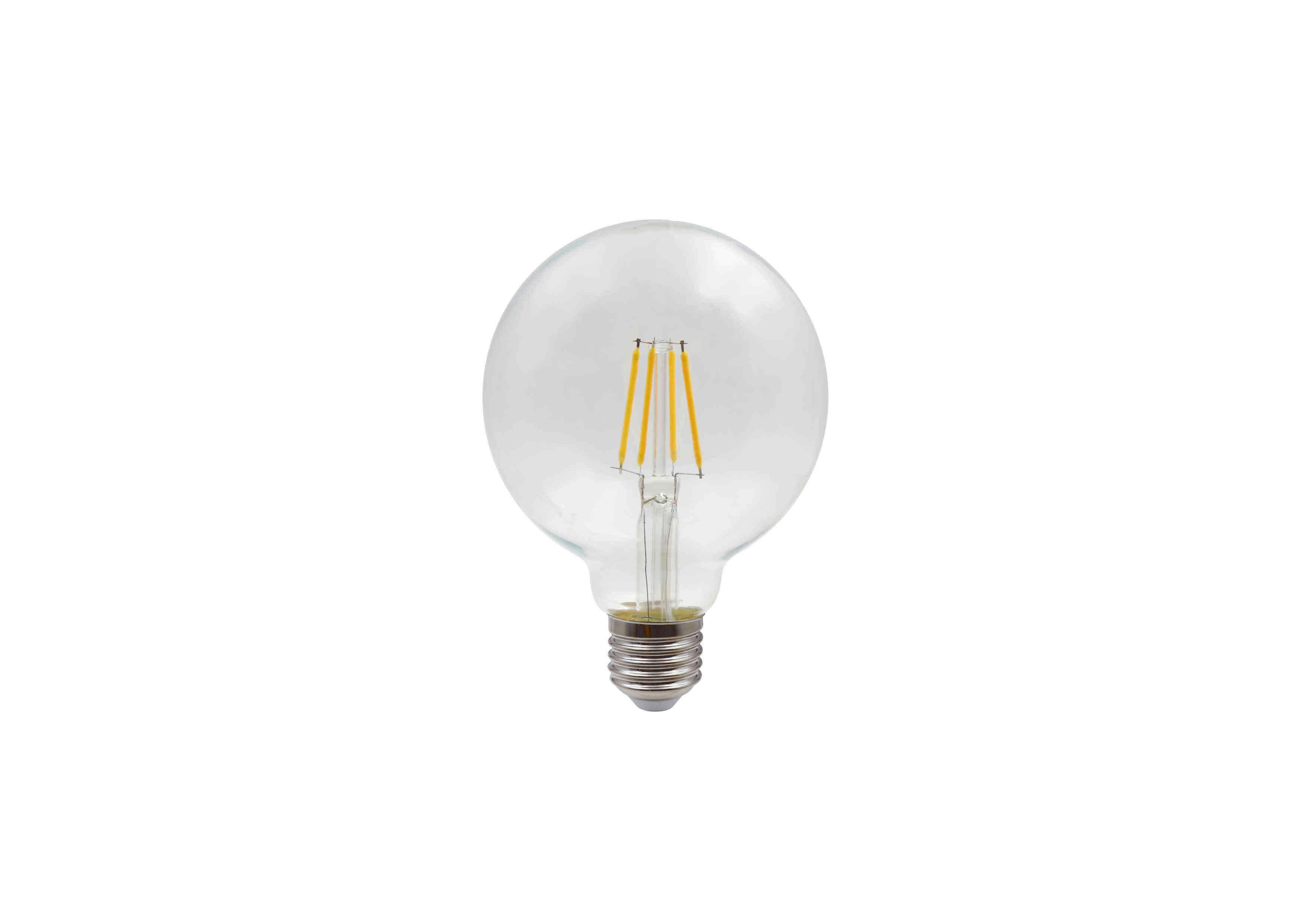 LED žiarovka 7 Watt, E27 - číra, sklo (12,5/17,5cm) - Globo