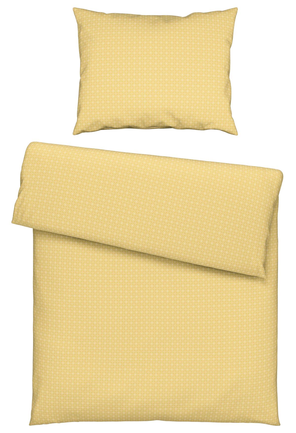 POVLEČENÍ Laura, 140/200cm, žlutá - žlutá, Konvenční, textil (140/200cm) - Modern Living
