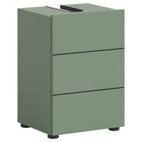 Waschbeckenunterschrank Vira Grün B: 38 Cm - Schwarz/Grün, MODERN, Holzwerkstoff (38/56/34cm) - MID.YOU