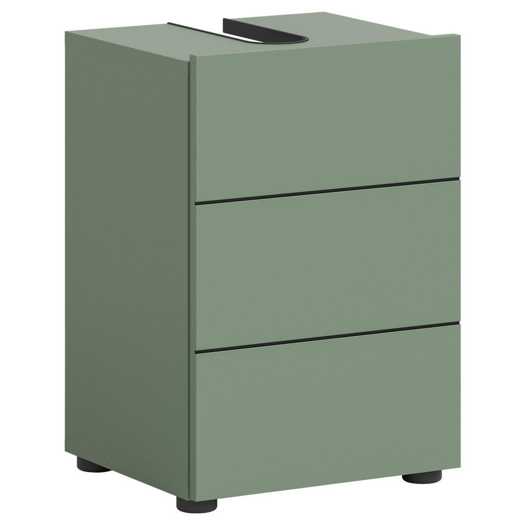 Waschbeckenunterschrank Vira Grün B: 38 Cm