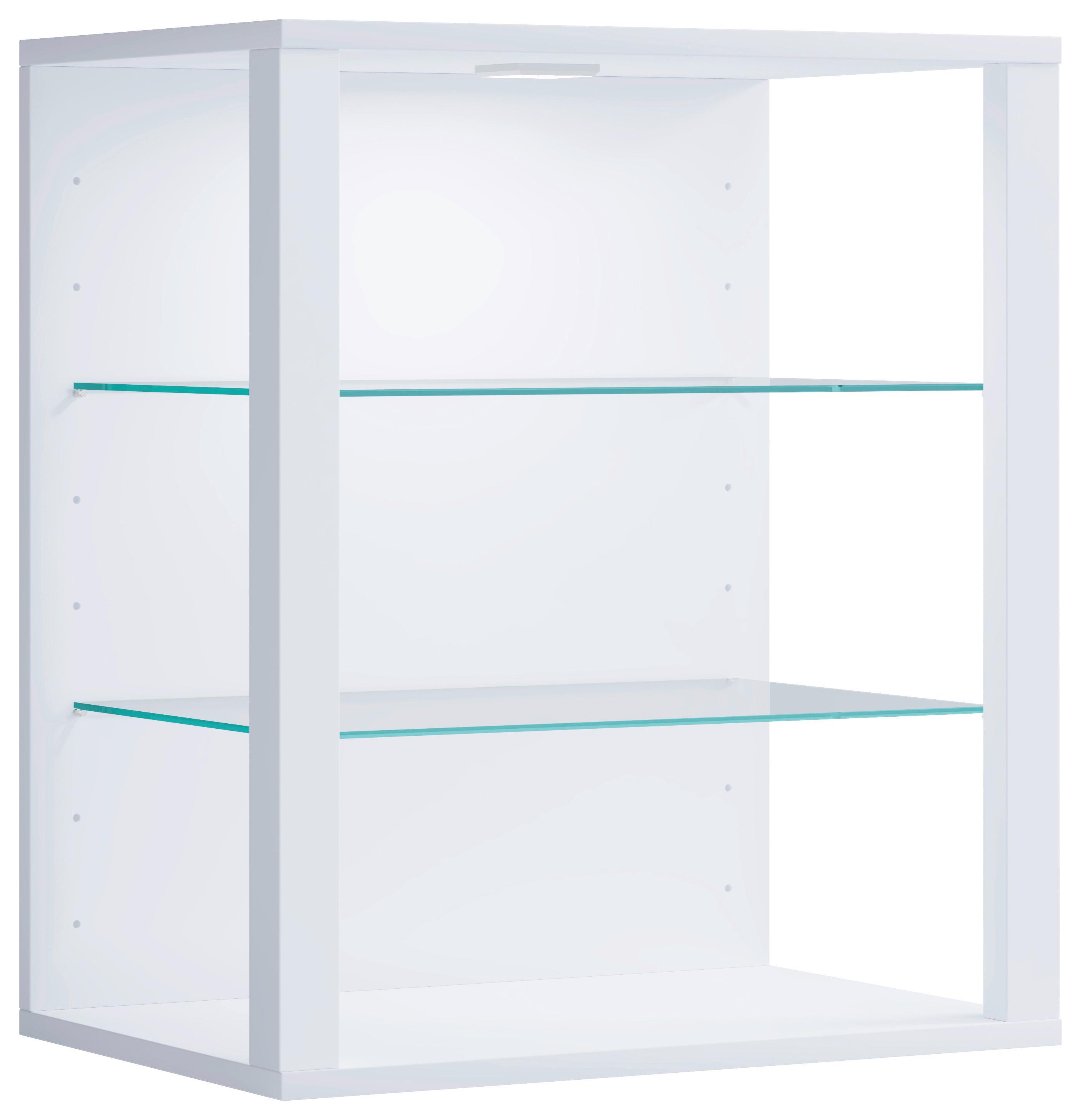HÄNGEVITRINE Glasol Weiß B: 52 cm - Weiß, Design, Glas/Holzwerkstoff (52/60/35cm) - MID.YOU