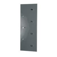 Garderobenpaneel Mike Grau 7 Haken B 86 cm - Chromfarben/Grau, Basics, Holzwerkstoff/Metall (86/30/6cm)