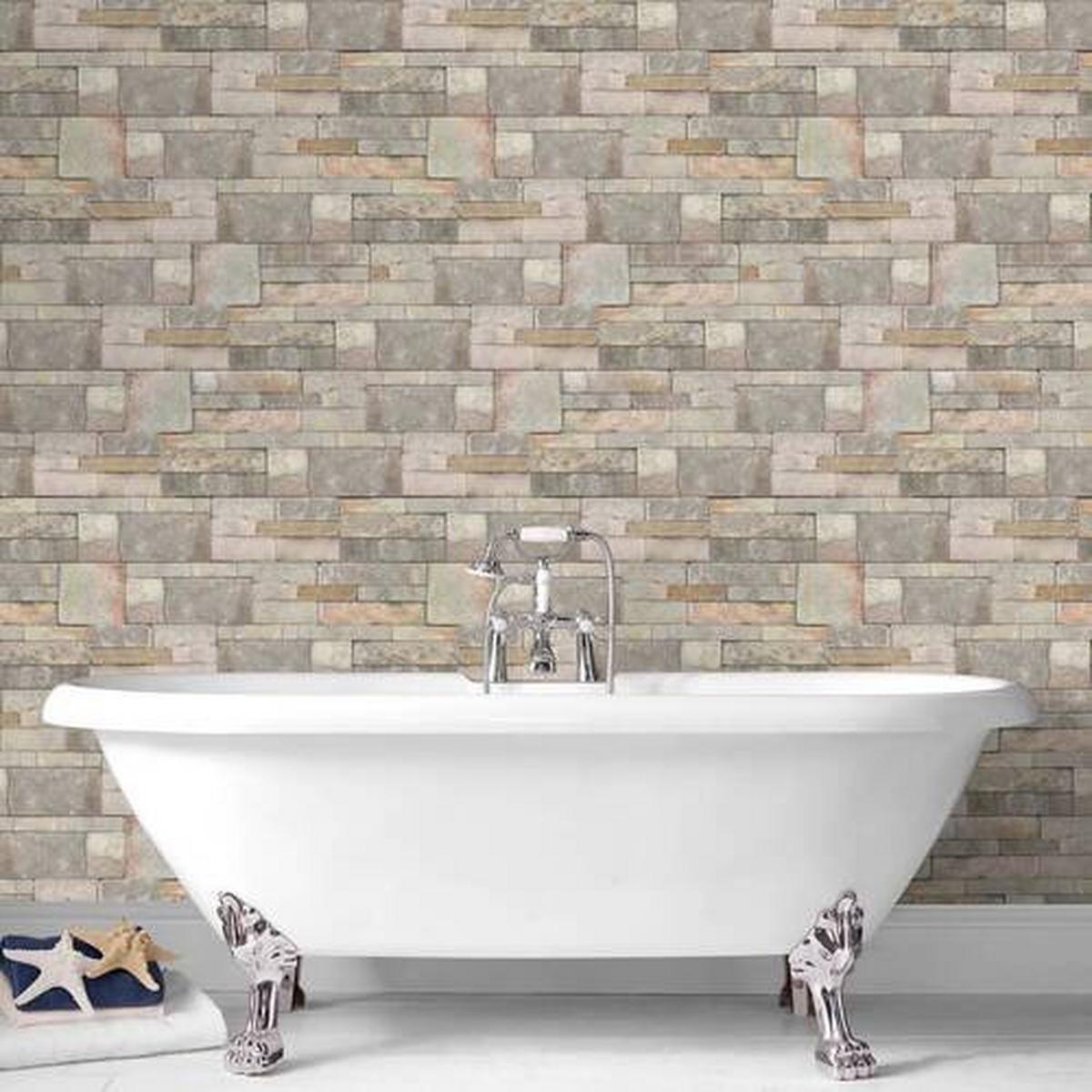VLIESTAPETE SANDSTONE, BEIGE - Beige, Basics, Papier/Kunststoff (52/1000cm)