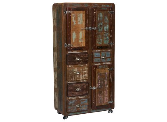 Mehrzweckschrank Lissabon B: 90 cm Altholz - Multicolor/Naturfarben, Basics, Holz (90/190/40cm) Mehrzweckschrank Lissabon B: 90 cm Altholz - Multicolor/Naturfarben, Basics, Holz (90/190/40cm)