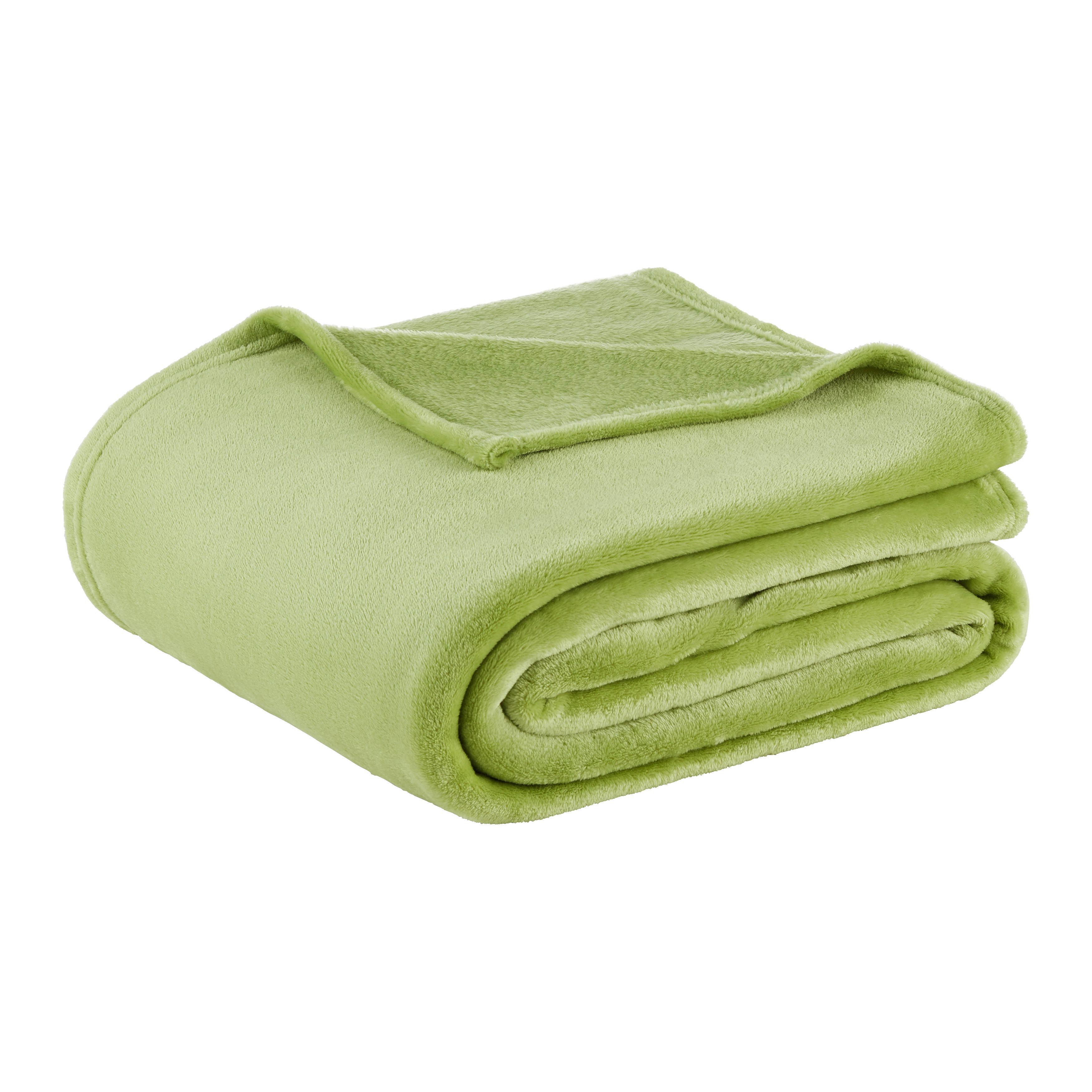 MÄKKÁ DEKA MICHAEL XXL - svetlozelená, textil (220/240cm) - Modern Living