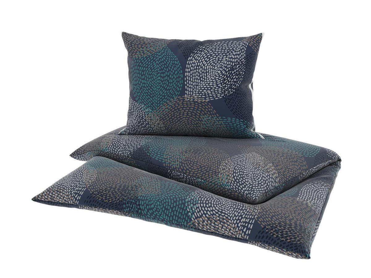 BETTWÄSCHE DIANA - Blau/Grau, MODERN, Textil - Luca Bessoni