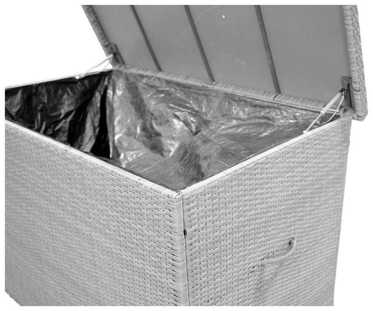 Kissenbox Amazon - Hellgrau, KONVENTIONELL, Kunststoff (150/100/90cm) - Gardenson