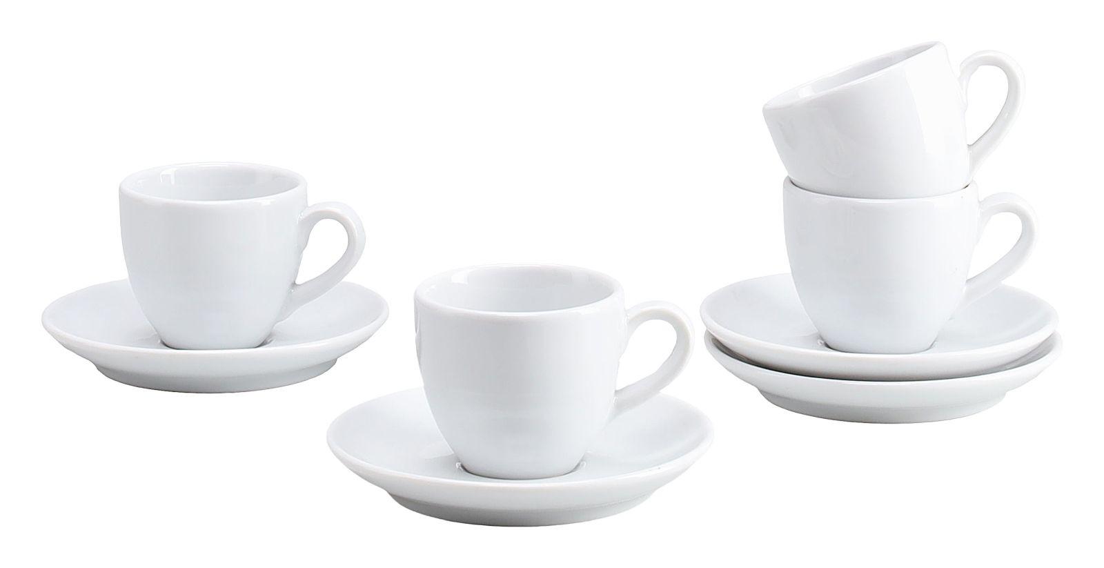 Tassenset Bistrot Weiß, 80 Ml