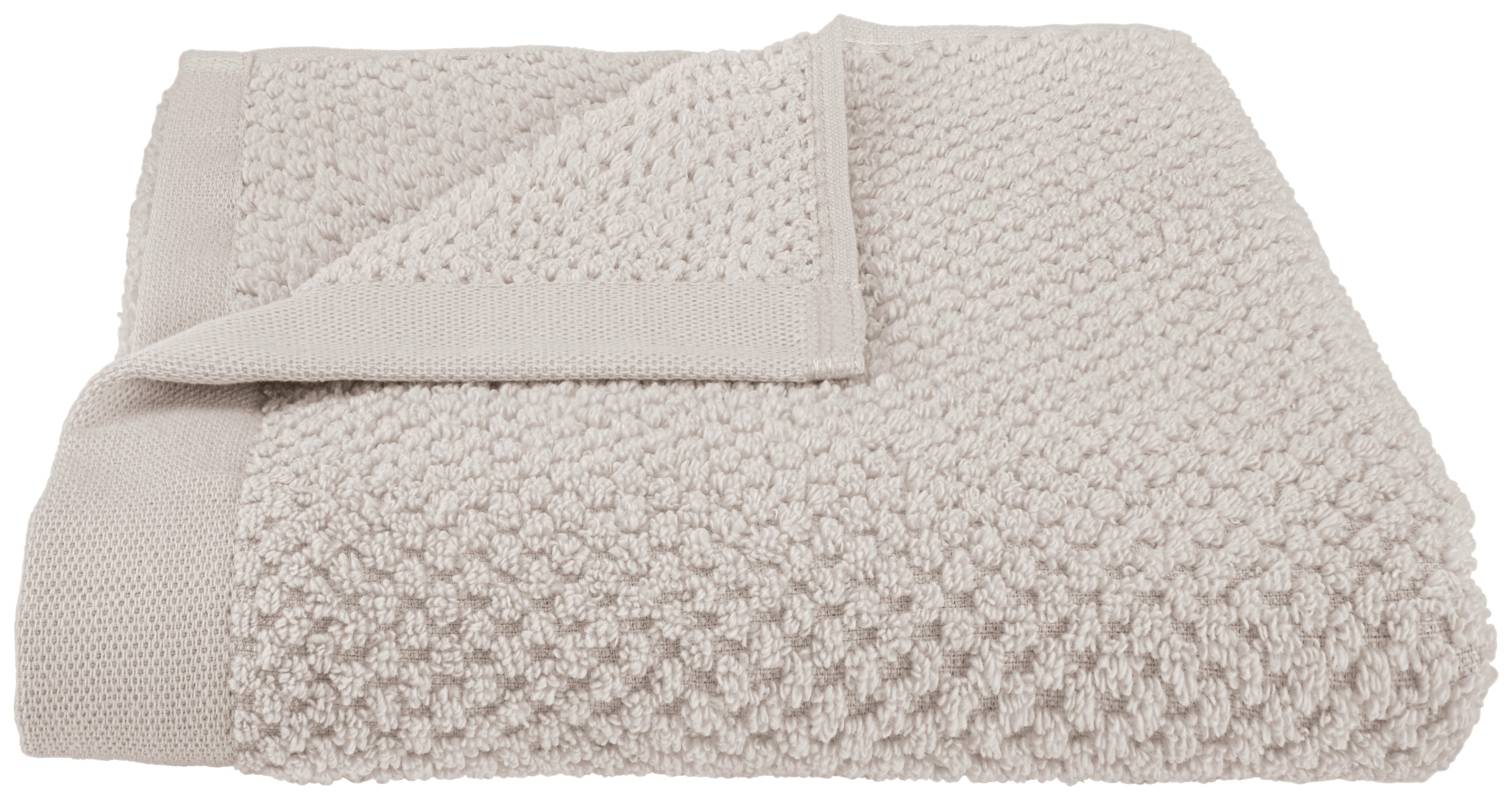 Ručník Luise, 50/100cm, Stříbrná - barvy stříbra, Konvenční, textil (50/100cm) - Modern Living