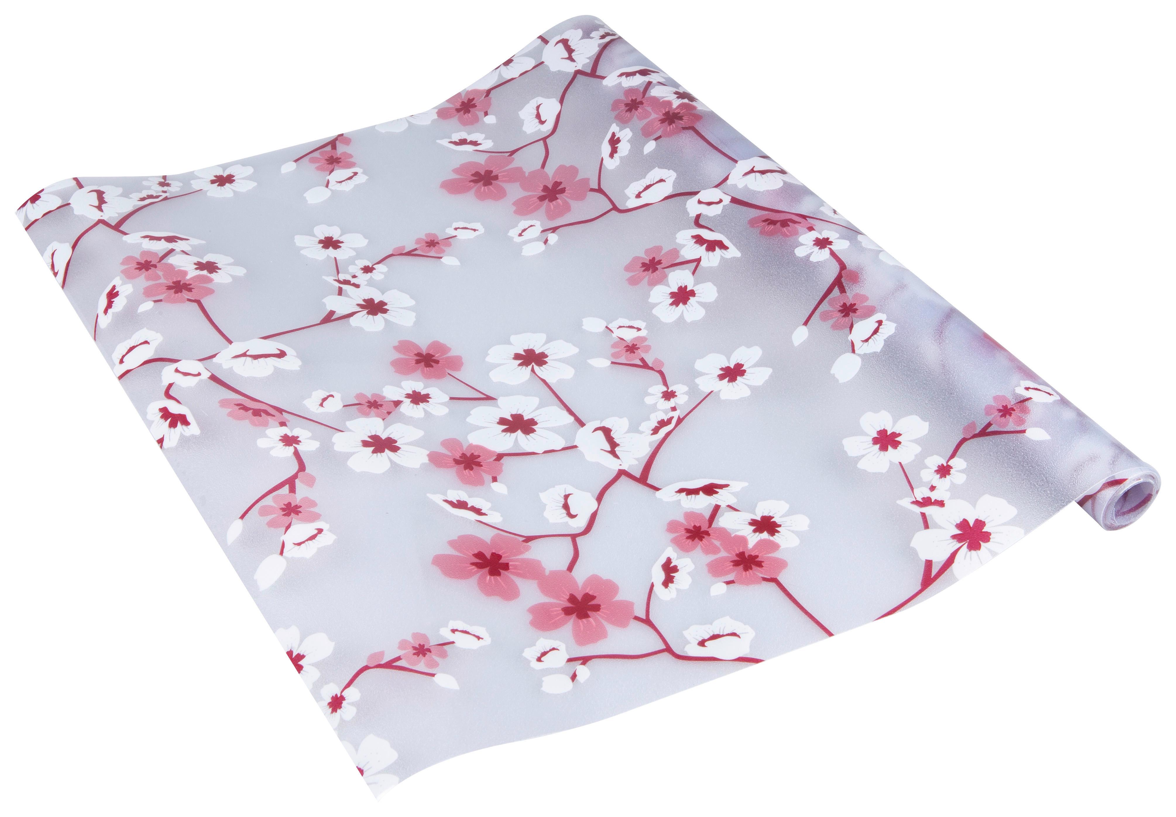 Klebefolien Blumen rosa FF VP CHERRY FLOWERS 45x150 cm - Transparent/Rosa, Basics (45/150cm)