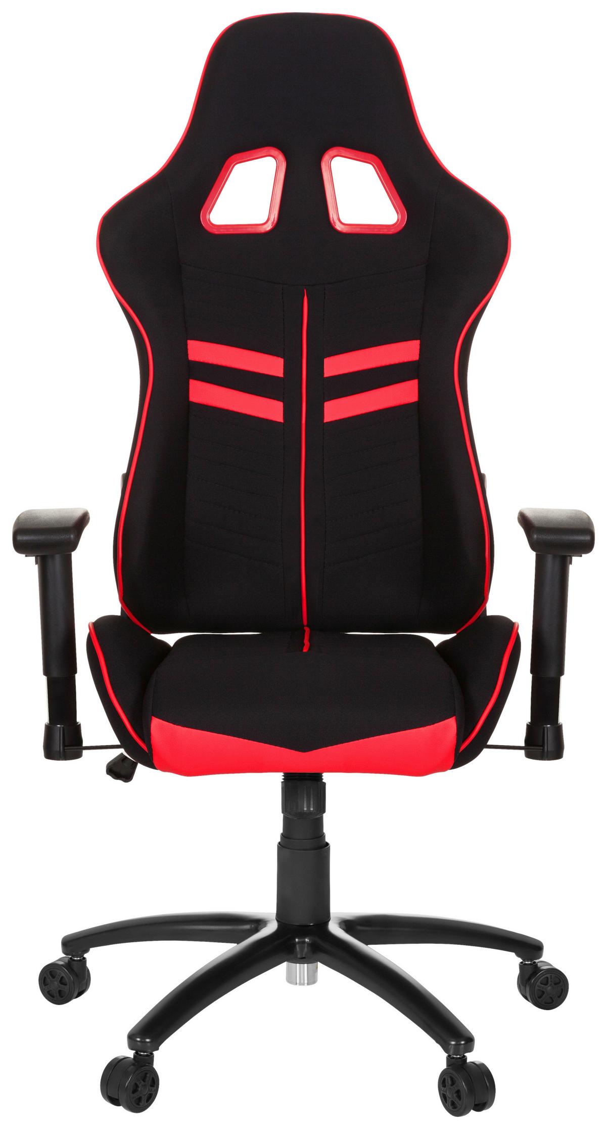 Gamingstuhl League Pro I Rot/schwarz - Rot/Schwarz, MODERN, Kunststoff/Textil (72/138/63cm) - MID.YOU