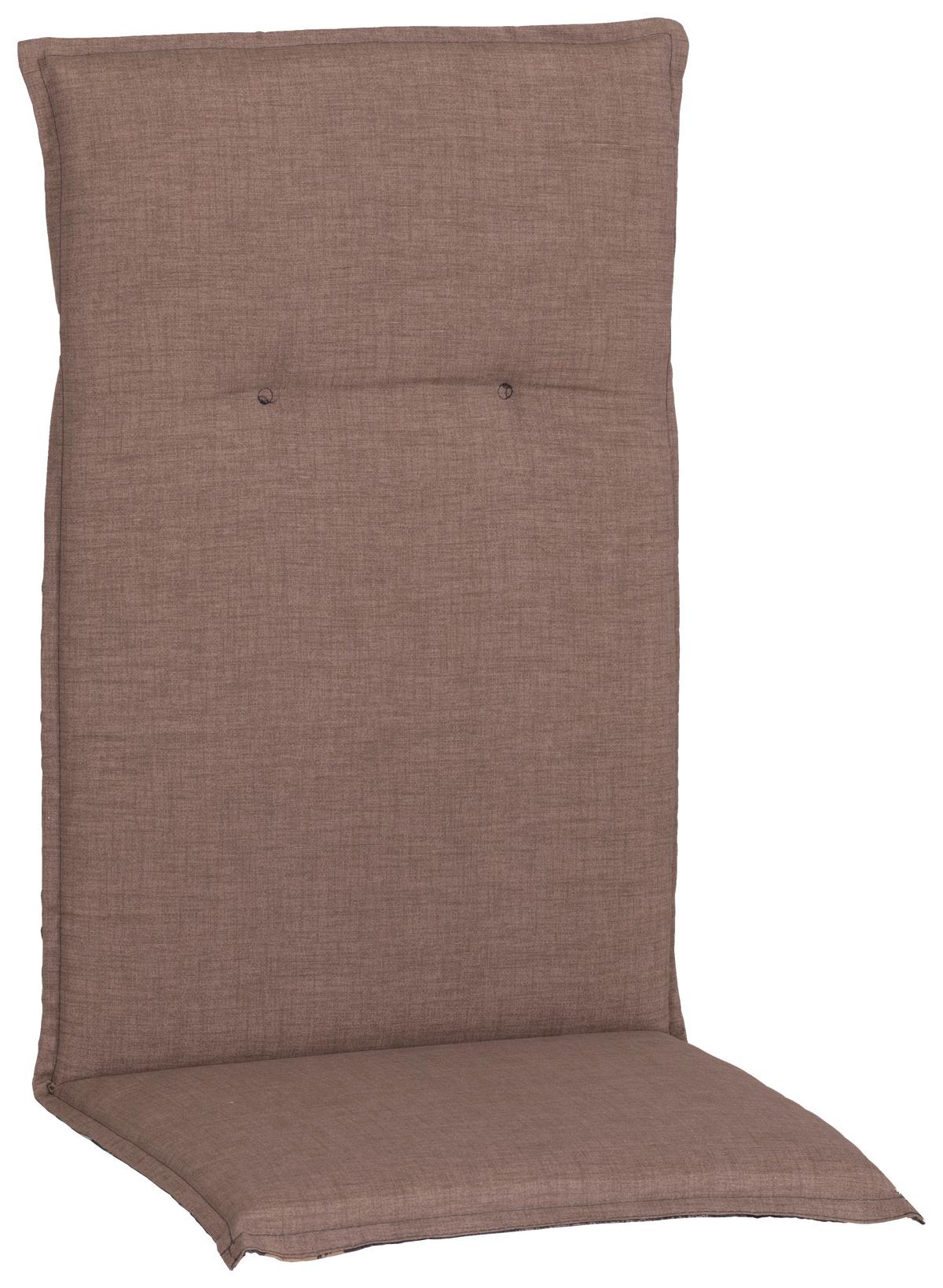 Sesselauflage Hochlehner Grau/Beige - Taupe/Grau, Basics, Textil (120/48/5cm)