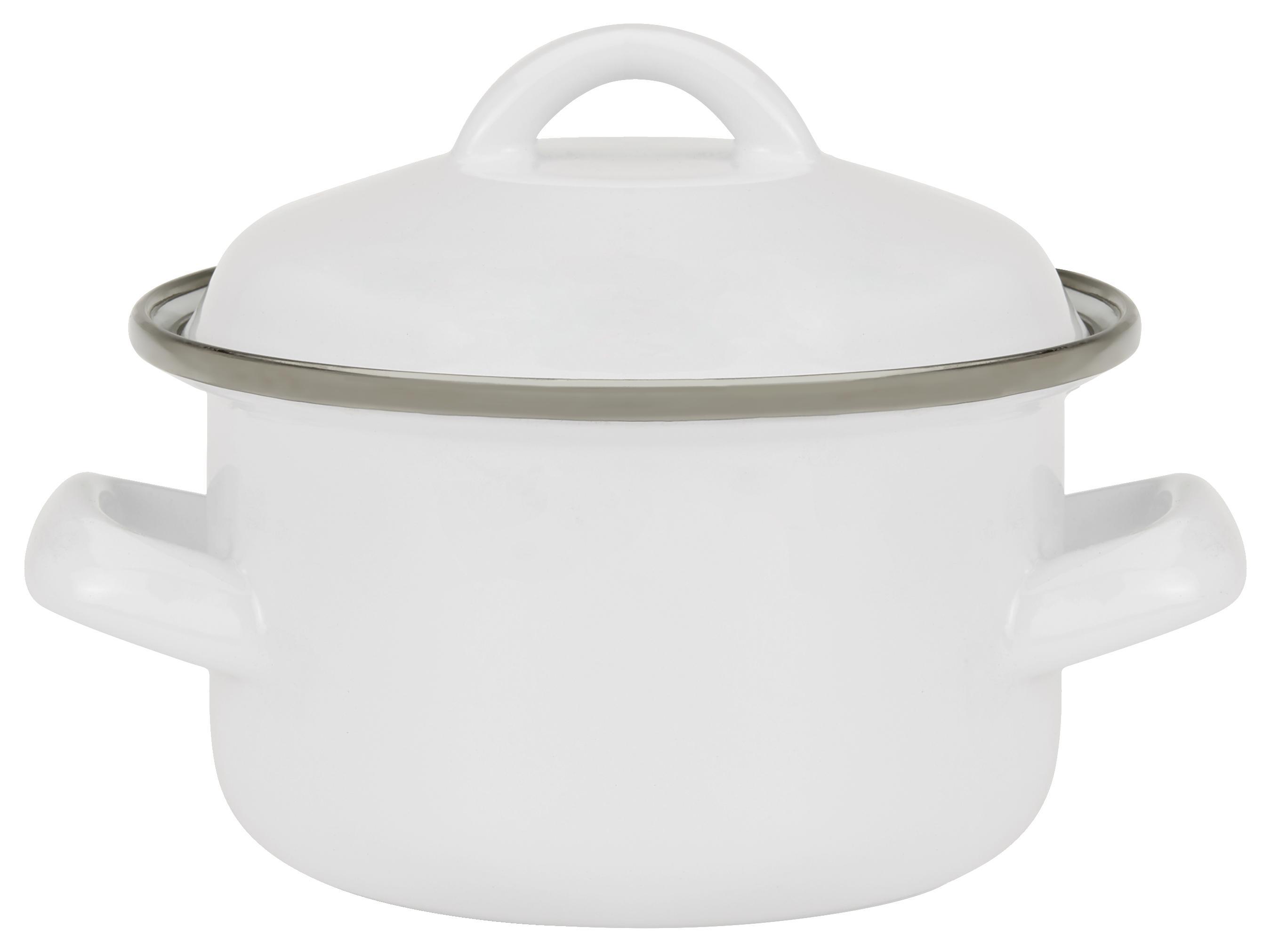 Főzőedény Kosima - Fehér, Lifestyle, Fém (14/9cm) - Ombra