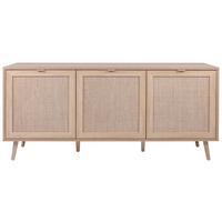 Sideboard Dekor Mit 3 Türen 150 cm Bali Sonoma Eiche - Sonoma Eiche, Natur, Holzwerkstoff (150/71/40cm) - MID.YOU