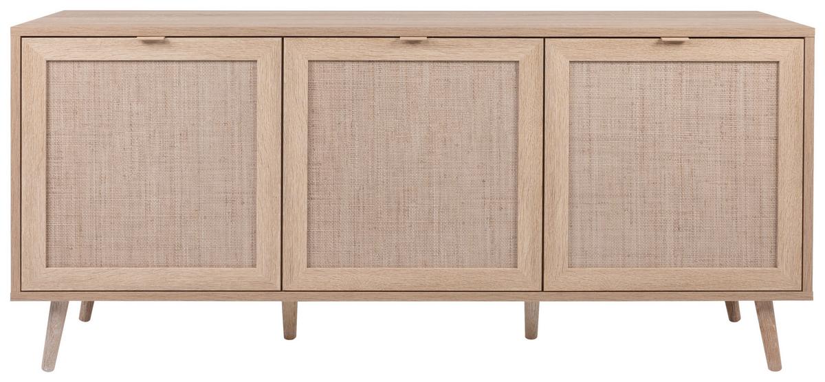 Sideboard Dekor Mit 3 Türen 150 cm Bali Sonoma Eiche - Sonoma Eiche, Natur, Holzwerkstoff (150/71/40cm) - MID.YOU