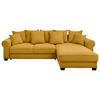 Ecksofa Maureen Gelb S: 318x197 Cm - Gelb/Schwarz, KONVENTIONELL, Textil (318/197cm) - MID.YOU