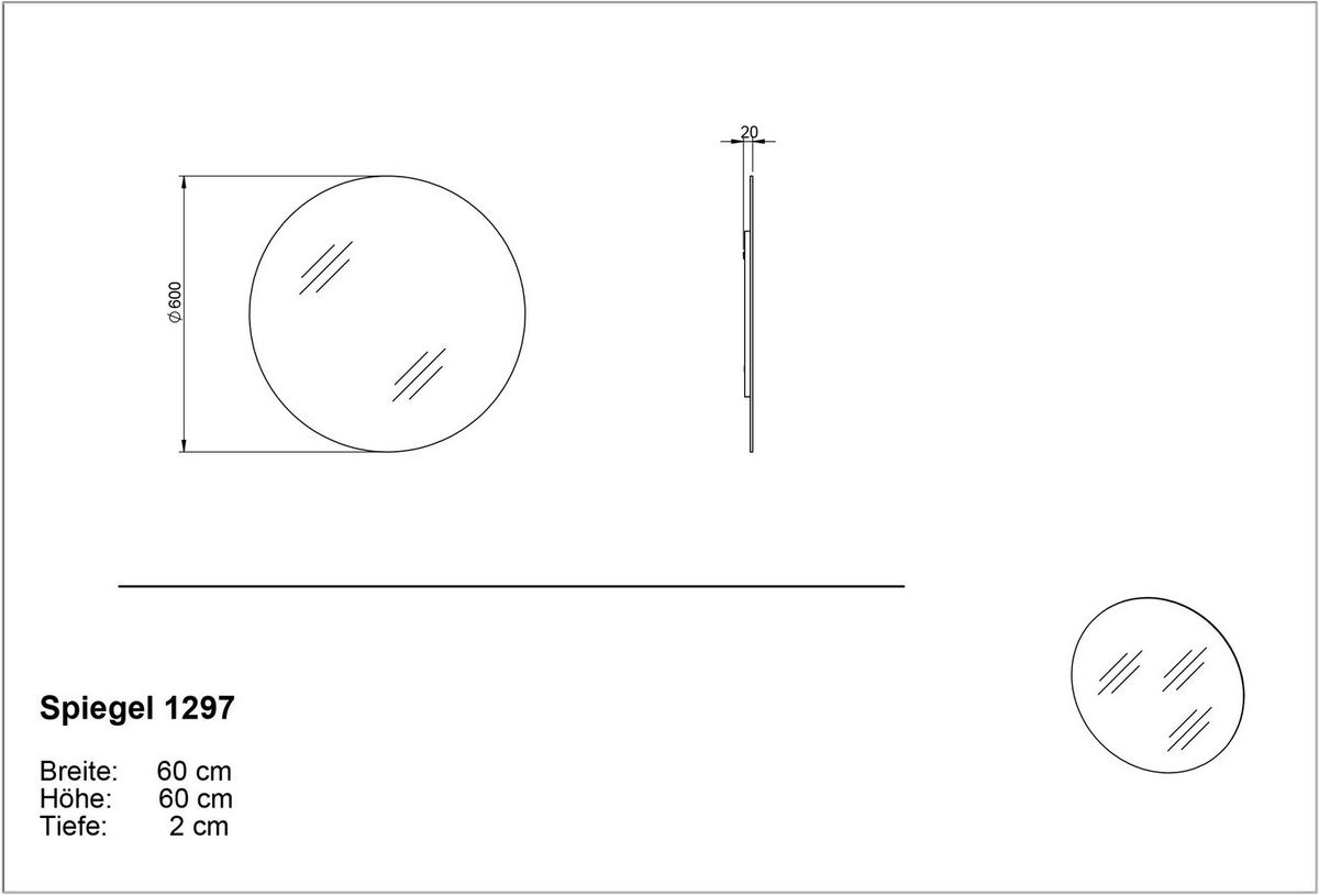 Garderobe Alviano Grün/Eiche Dekor 3-Teilig - Eichefarben/Grün, Design, Glas/Holzwerkstoff (104/200/33cm) - Germania