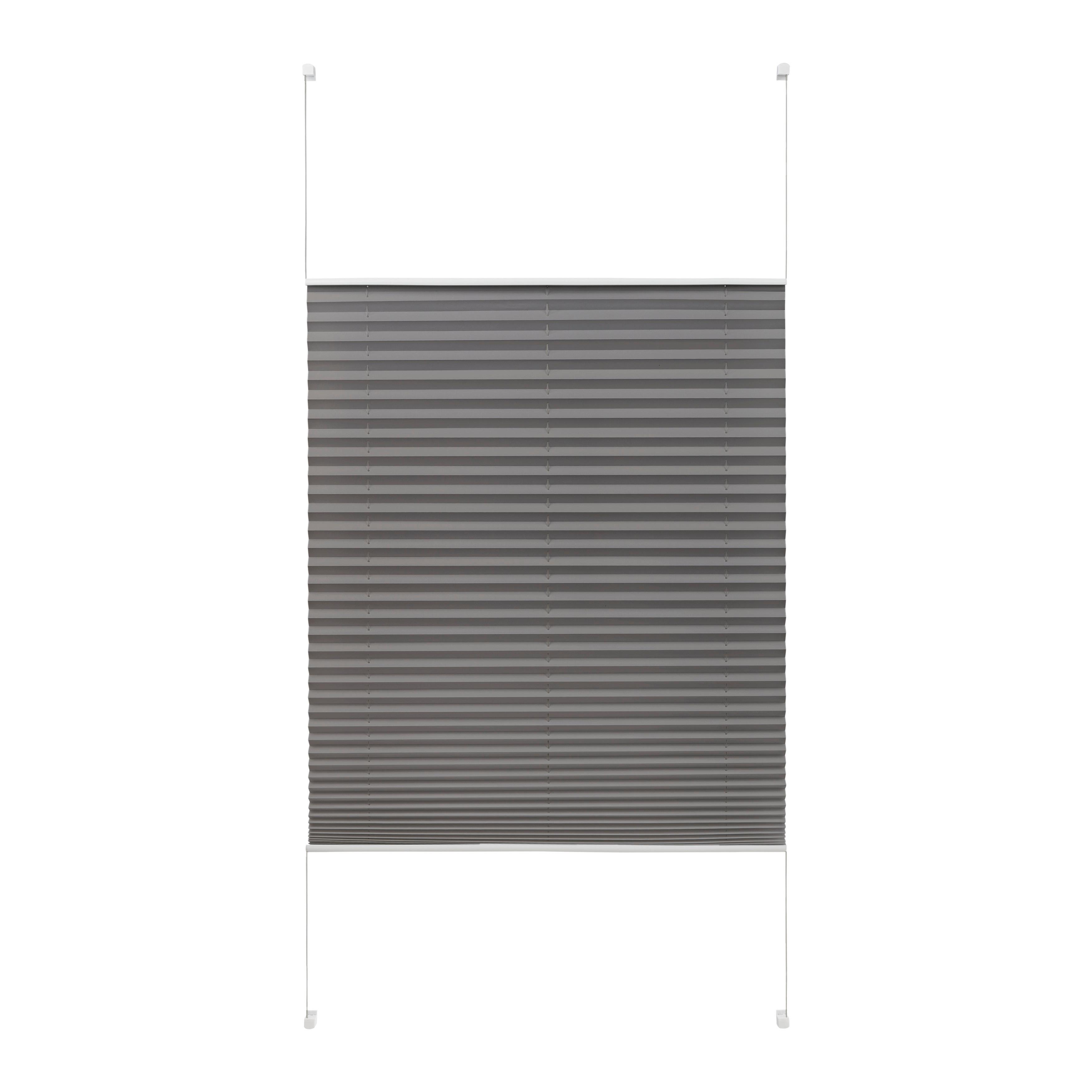 PLISÉ Light, šedá ca. 120x130 cm - šedá, textil (120/130cm) - Premium Living