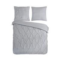 Bettwäsche Elegance Grau Hellgrau 200x200 Cm - Hellgrau, Basics, Textil (200/200cm)