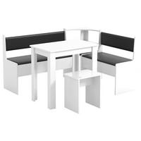 Eckbankgruppe Esal Weiß S: 153 cm - Weiß, MODERN, Holzwerkstoff (153/115cm) - MID.YOU