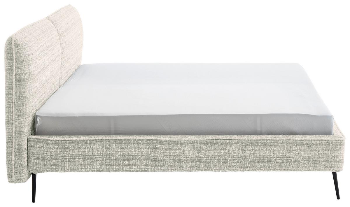 Polsterbett Infinity Liberty Hellgrau 180x200cm - Hellgrau/Schwarz, MODERN, Textil (180/200cm) - Livetastic
