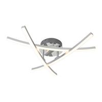 LED-Deckenleuchte Coco - Chromfarben/Silberfarben, Basics, Kunststoff/Metall (52/11cm) - Luca Bessoni