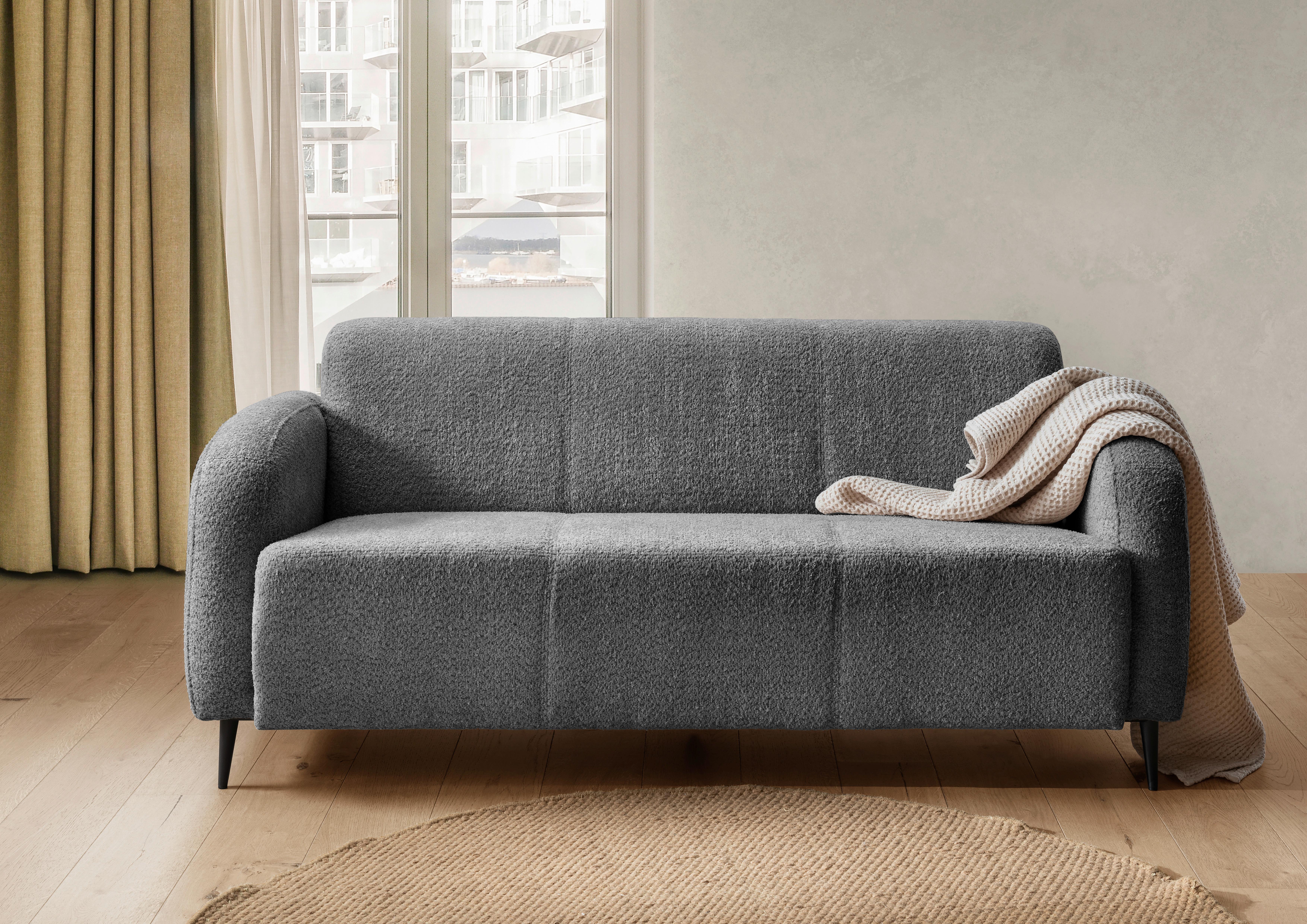 3-Sitzer-Sofa Marone Anthrazit B: 180cm