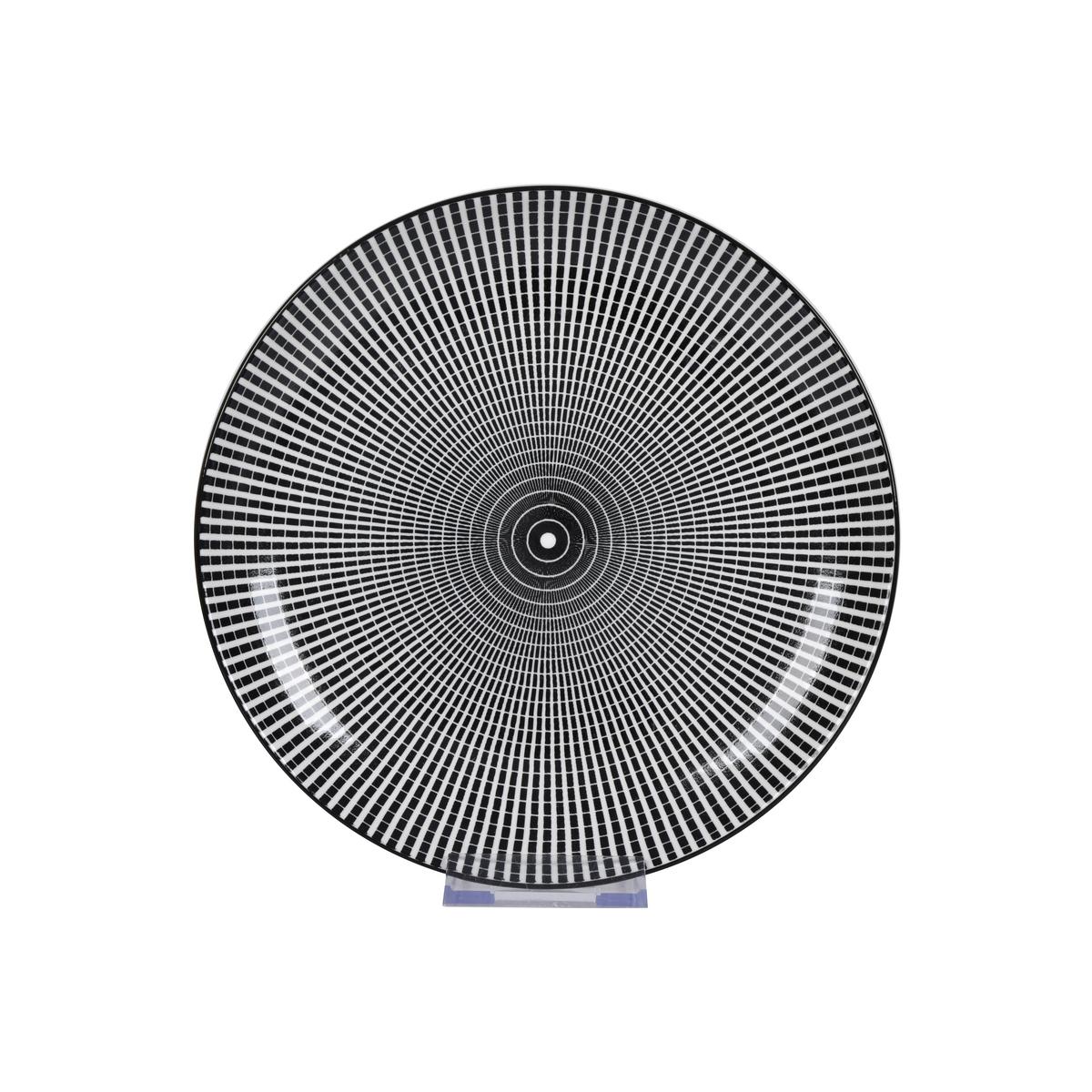 Dezertný tanier SHIVA - čierna/biela, Lifestyle, keramika (20,4/2,5cm) - Mömax